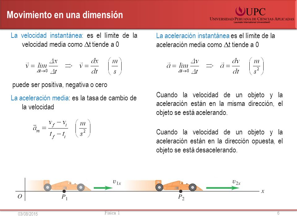 Mapa Conceptual cinemática en una dimensión