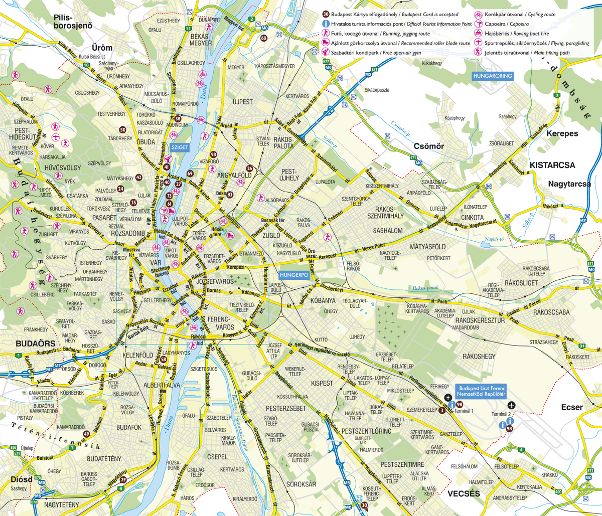bp térkép nyomtatható Budapest Térkép Nyomtatható