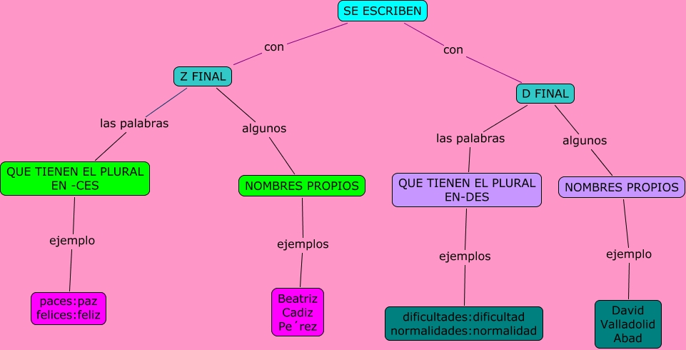 kaula T.9 palabras con z o d final