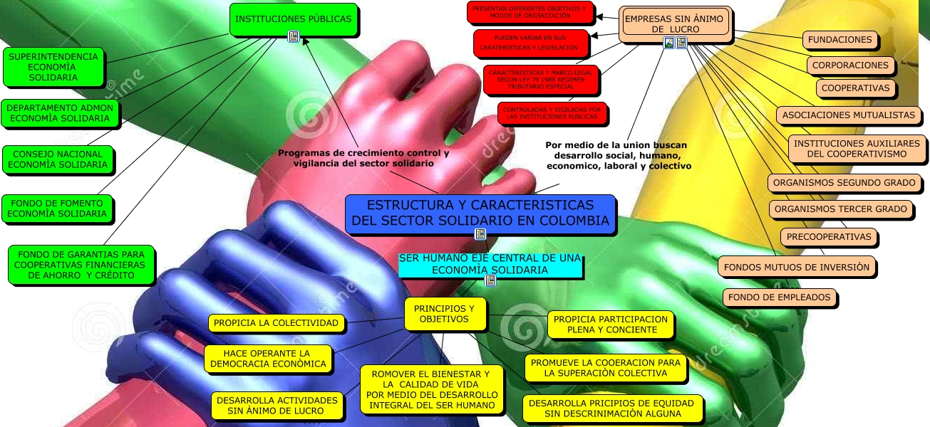caracteristicas sector solidario en Colombia
